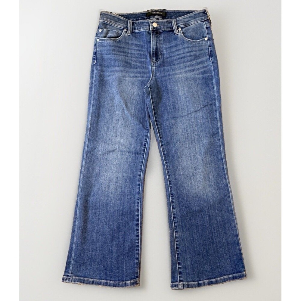 Liverpool Los Angeles Women's 8/29 Hannah Crop Flare Medium Wash Denim Jeans